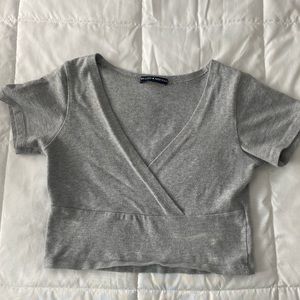 Gray Brandy Melville top